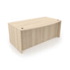 i5 Industries Rayne Bow Front Desk Shell - Coastal Dune - Front - RN-DB3671