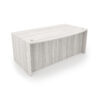 i5 Industries Rayne Bow Front Desk Shell - Harbor Elm - Front - RN-DB3671