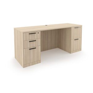 i5 Industries Rayne Credenza with Double Full Pedestals, 24" D x 66" W