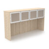 i5 Industries Rayne Hutch with 4 Glass Doors - Coastal Dune - RN-OH66P-G4, RN-OH71P-G4