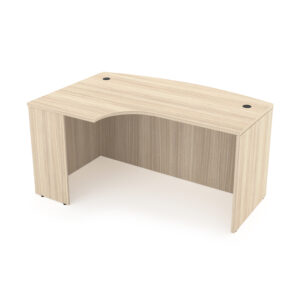 i5 Industries Rayne Bow Front Extended Corner Left Handed Desk Shell, 36" D x 71" W