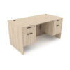 i5 Industries Rayne Rectangular Desk Double Suspended Pedestals - Coastal Dune - RN-D3060P-1, RN-D3066P-1, RN-D3071P-2, RN-D3671P-1