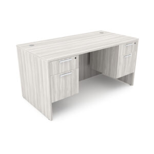 i5 Industries Rayne Desk with Double Suspended Pedestals, 30" D x 66" W