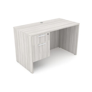 i5 Industries Rayne Desk with Suspended Pedestal, 24" D x 48" W