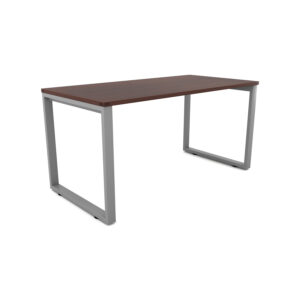 i5 Industries Fusion Metal Leg Desk with Fluted Edge Top, 30″ L x 72″ W