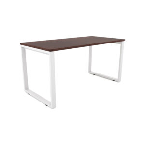 i5 Industries Fusion Metal Leg Desk with Fluted Edge Top, 24″ L x 60″ W