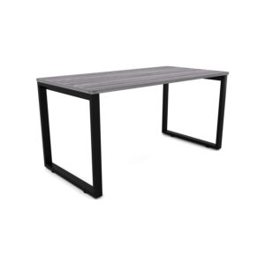 i5 Industries Fusion Metal Leg Desk with Fluted Edge Top, 30″ L x 48″ W