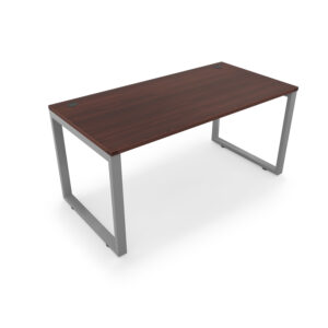i5 Industries Fusion Metal Leg Desk with Fluted Edge Top, 30″ L x 72″ W