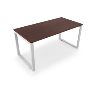 i5 Industries Fusion Metal Leg Desk with Fluted Edge Top, 24″ L x 60″ W