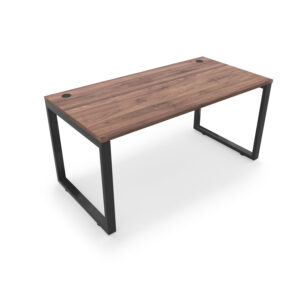 i5 Industries Fusion Metal Leg Desk with Fluted Edge Top, 36″ L x 72″ W