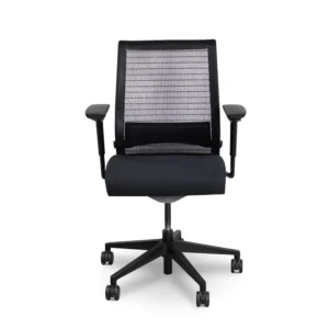 Steelcase Think V1 Office Chair Black Mesh Back with Black Seat and Black Frame