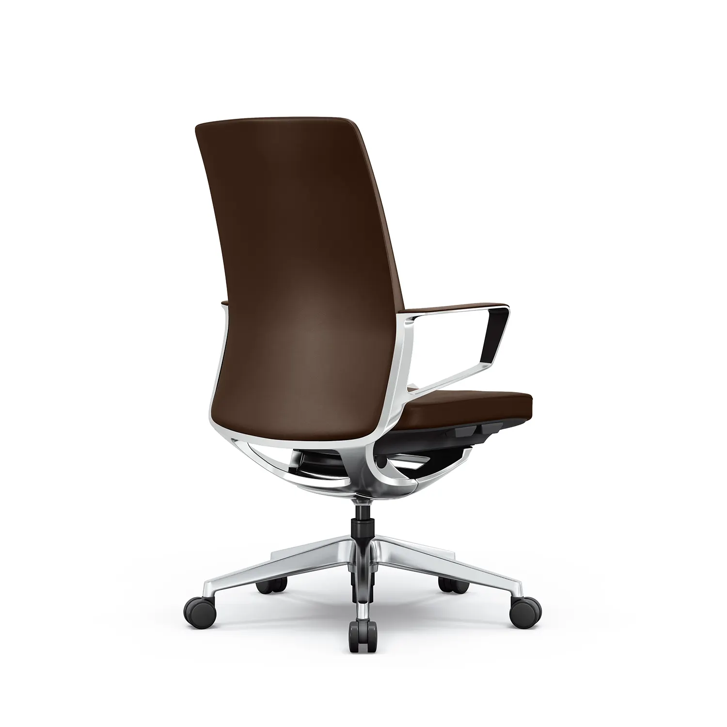 i5 Industries Gravity Conference Leather Back Side View - Mocha - CC201A.ML-MOC