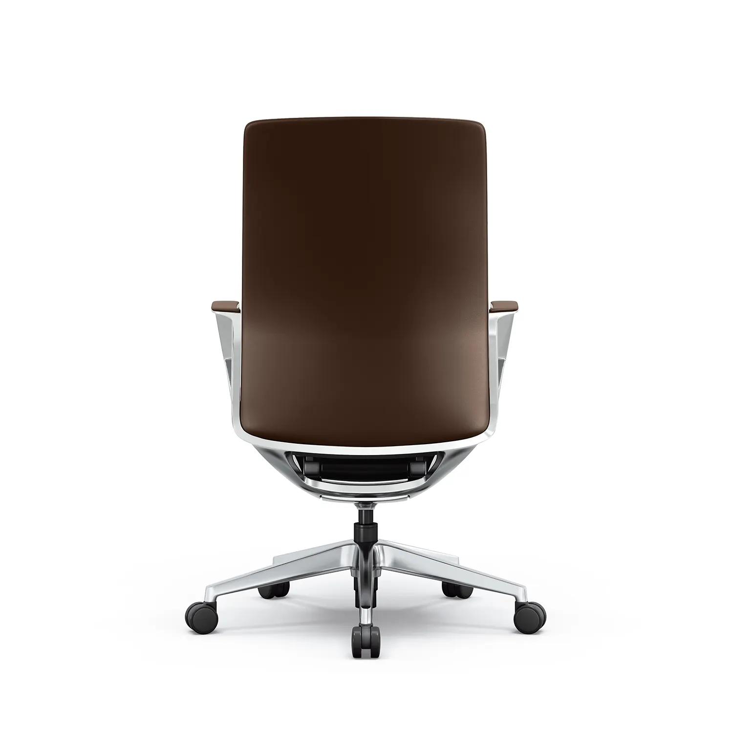 i5 Industries Gravity Conference Leather Back View - Mocha - CC201A.ML-MOC
