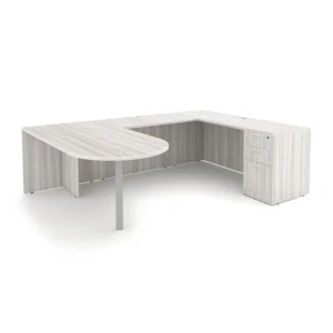 i5 Industries Rayne U-Shaped D-Top Desk with Full Pedestal, 71"L x 108"W